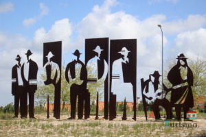 Escultura de ferro forjado