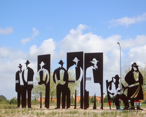 Escultura em ferro forjado