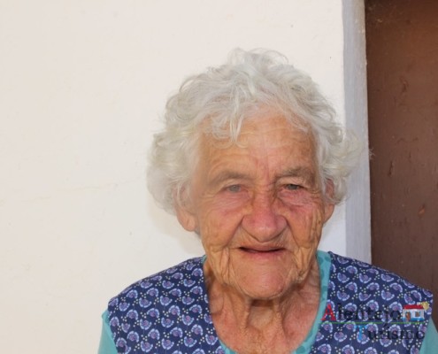 Uma das senhoras mais idosas do povoado - Gentes - Museu vivo – Grandaços – Concelho de Ourique - Alentejo